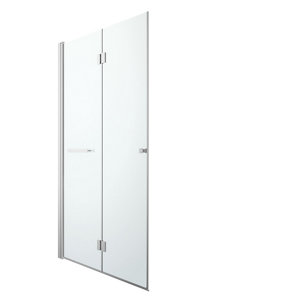 Porte de douche pliante 'Beloya" l.120 cm en verre transparent