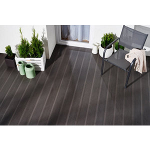 Lame de terrasse composite "Neva" chocolat 