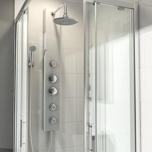 Colonne de douche Hydromassante aluminium "Halola" - 3 buses