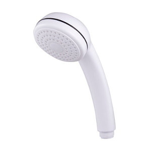 Douchette blanche "Nakri" 1 jet Ø - 6,8cm x H. 20cm