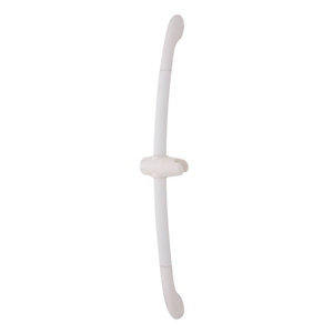 Barre douche blanche diamètre 30 cm courbé