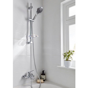 Kit barre de douche ajustable "Bilis"
