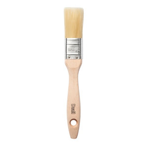 Pinceau plat manche en bois - 30 mm
