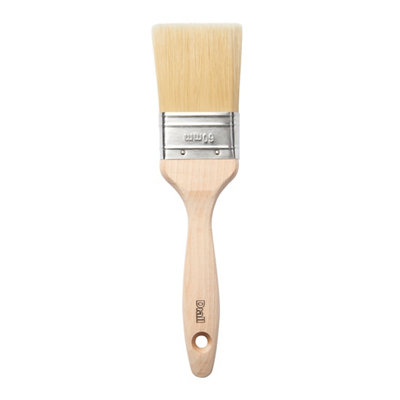 Paintersisters® Pinceau plat souple taille 4 – Pinceau d'artiste avec pointe droite pour aquarelle, peinture acrylique, peinture à l'huile sur châssis