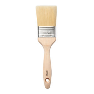 Pinceau plat manche en bois - 60 mm