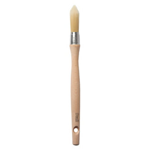 Pinceau rond à rechampir manche en bois - 15 mm