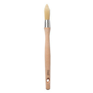 Pinceau rond à rechampir 18 mm manche en bois