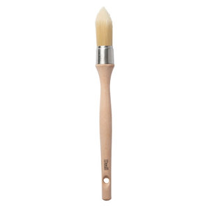 Pinceau rond à rechampir 25 mm manche en bois