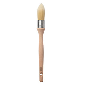 Pinceau rond en bois à rechampir 29 mm manche en bois