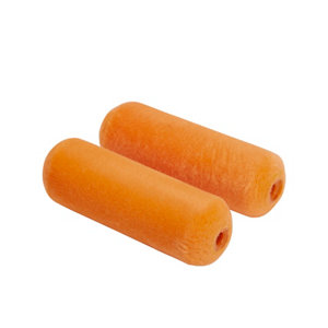 2 manchons mousse floquée orange 100 mm