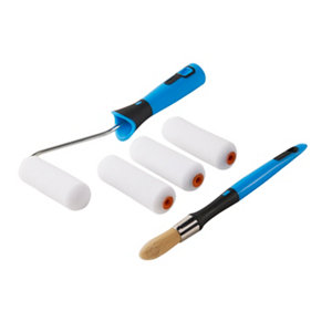 Lot de 5 pieces rouleau et pinceau