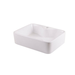 Vasque à poser en céramique blanc Morfa