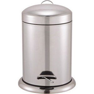 Poubelle à pédale "Korona" chromé 5 L.