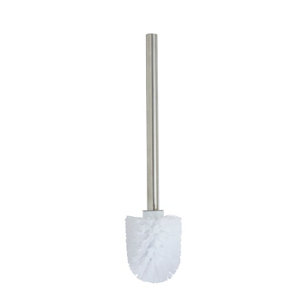 Brosse WC métal blanc