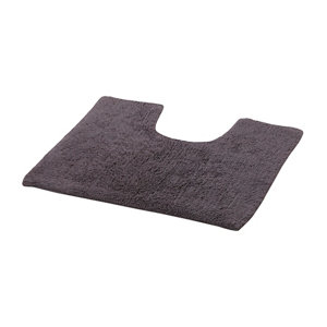 Tapis de bain gris foncé 50 x 45 cm "Diani" 