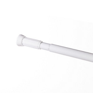 Barre de douche "Nira" 70 à 120 cm blanc