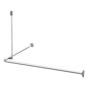 Barre de douche angle "Nira" chrome