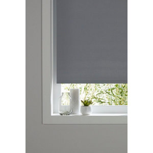 Store enrouleur occultant polyester gris l. 60 x h. 180 cm