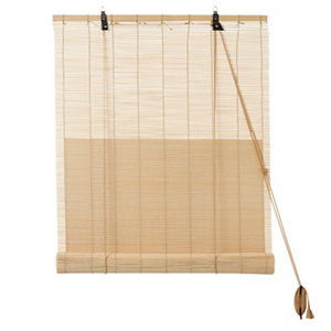 Store enrouleur bambou l. 60 x h. 180 cm
