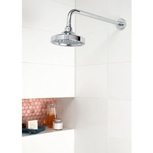 Bras de douche rond en abs - L. 45 cm