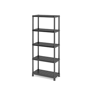Étagère garage en résine 5 tablettes - H.182 x L.80 x P.40 cm
