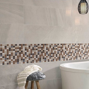 Mosaïque "Triesto" mix beige - l. 30 x L. 30 cm