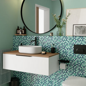 Mosaïque "Bressia" vert - l. 30,6 x L. 30,6 cm