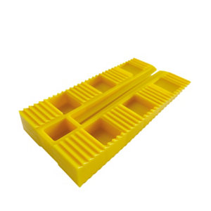 Lot de 20 cales coins en PVC surface striée