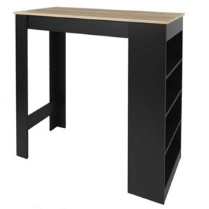TABLE DE BAR MANGE DEBOUT NOIR  