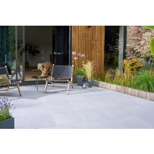 Dalle sabline grise béton moulé - 50 x 50 cm 