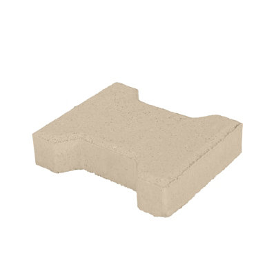 Pavé De Jardin Ivoire - 16,5 X 19,8 X 4,5 Cm