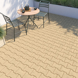 Pavé de jardin ivoire - 16,5 x 19,8 x 4,5 cm 