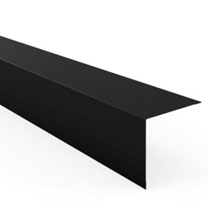 Lot de 2 cornières d'angle M50 1150 mm noir mat