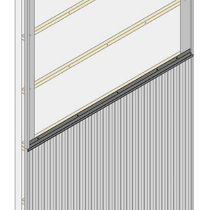 Lot de 2 bavettes S25 1150 mm noir mat