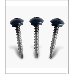 Lot de 25 vis de fixation gris 7016 - 4,8 x 38 mm