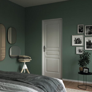 Bloc-porte "Ordesa" 3 panneaux prépeint droit 83 x l. 83 cm