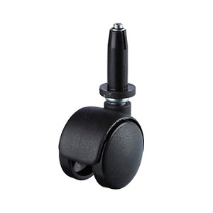 Roulette jumelée à tige diam. 35 mm 20 kg