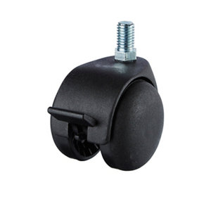 Roul.polyam.50kg d50.tige 50 kg avec frein