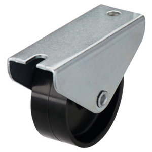 Roul.polyp.35kg d45.plat fix diam. 45 mm 35 kg