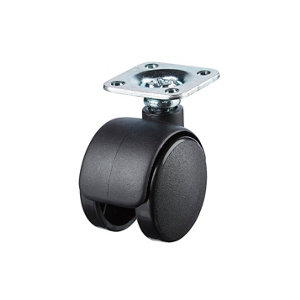 Roulette jumelée pivotante diam. 35 mm 20 kg