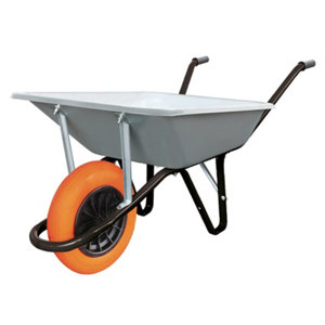 Brouette polyvalente 100 L / 180 kg galvanisée, roue increvable