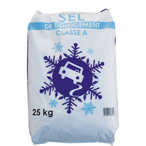 Sel de déneigement classe A en sac de 25 Kg