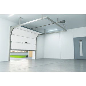 Kit isolation thermique porte de garage aluminium blanc métallisé - 0,6 x 10 m