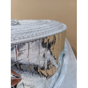 Isolant multi réflecteur alu/blanc pour murs et combles 150 x 1000 cm