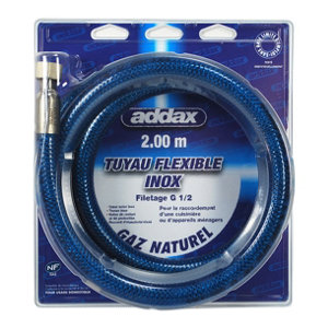 Tuyau de gaz  sans date de remplacement - L. 2 m