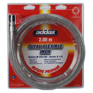 Tuyau de gaz butane propane sans date de remplacement L. 2 m