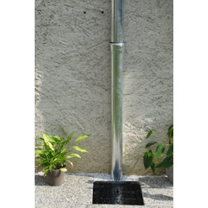 Descente de gouttière en acier galvanisé à chaud Ep. 2 mm