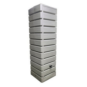 Récupérateur d'eau coloris grège "Dune" 700 L