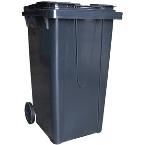 Conteneur poubelle roulant avec couvercle 240 L