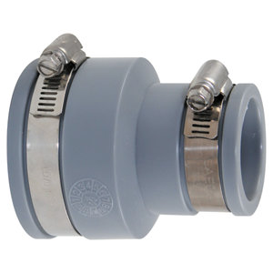 Raccord en PVC pour raccordement multi-matériaux Ø 38/45 50/58 mm